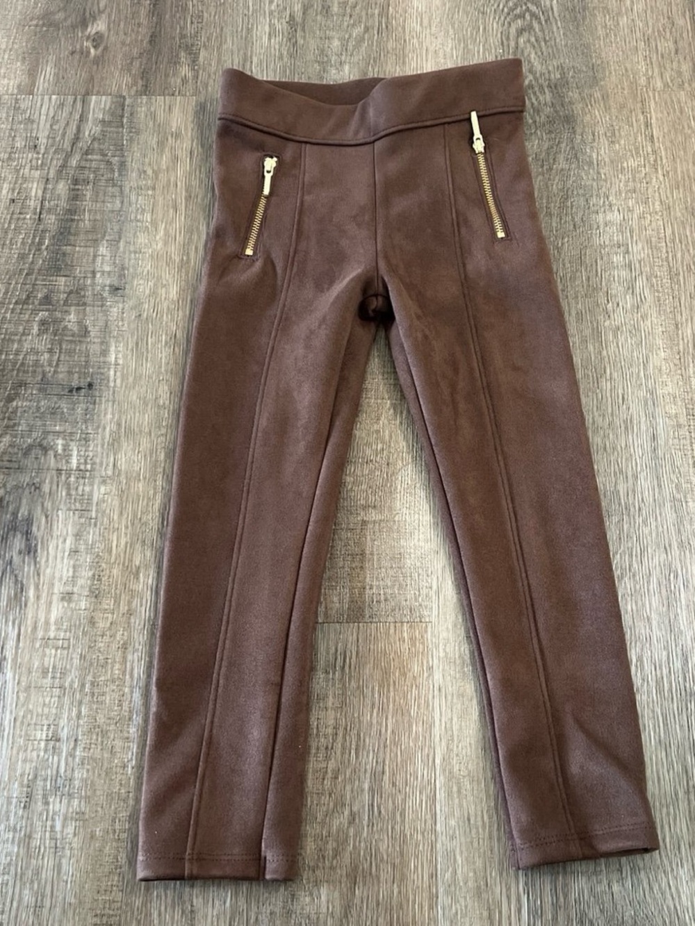 Janie and Jack Girl Brown Sueded Pant 4T